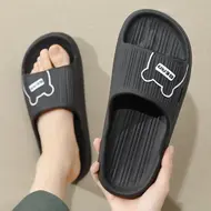 Summer Bathroom Anti-slip Slippers Women's Home Casual Shoes Beach Sandals Outdoor Flip Flops Men's Soft Bottom EVA Slipper 936