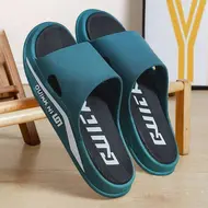 Men's Summer Thick Bottom Super Soft Slippers Indoor Home Use Bath Room Shower Outdoor Wearable Flip Flops PVC Material 1016