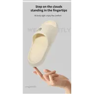 Printting Cute Bear Women Slippers Summer Indoor Soft Cartoon Sandals Bathroom Anti-slip Outdoor Comfy Men Leisure Shoes Couple 1021