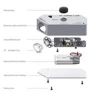 2uul Portable High Power Green Oil Glue UV Curing Lamp for Motherboard Repair 1007