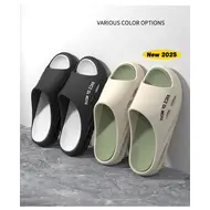2025 New Men's Slippers Open Toe Non-slip Sandals Men Beach Shoes Fashion Versatile Basketball Slippers Thick Soled Casual Shoes 972