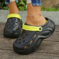 Women's Fashion Chunky Platform Sandals 2025 Summer Thick Sole eva Clogs Garden Shoes for Women Outdoor Non Slip Beach Slippers 969
