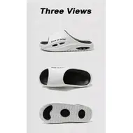 2025 New Men's Slippers Open Toe Non-slip Sandals Men Beach Shoes Fashion Versatile Basketball Slippers Thick Soled Casual Shoes 972