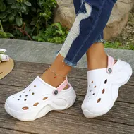 Women's Fashion Chunky Platform Sandals 2025 Summer Thick Sole eva Clogs Garden Shoes for Women Outdoor Non Slip Beach Slippers 969