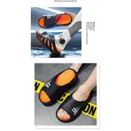 EVA Soft Sole Male Slides New Summer Men's Slippers Breathable Hollow Beach Sandals Light Comfortable Indoor Flip Flop 990
