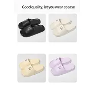 Printting Cute Bear Women Slippers Summer Indoor Soft Cartoon Sandals Bathroom Anti-slip Outdoor Comfy Men Leisure Shoes Couple 1021
