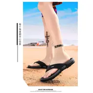 Flip Flops for Men Summer Breathable Beach Shoes Sandals Men Luxury Flip Flops Breathable Plus Big Size Men Slippers 46 1005