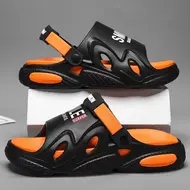 Hot Sale Men Slippers EVA Soft-Soled Men Sandals Outdoor Non-slip Beach Shoes Fashion Lightweight Flip Flops Men Platform Shoes 1001