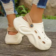 Women's Fashion Chunky Platform Sandals 2025 Summer Thick Sole eva Clogs Garden Shoes for Women Outdoor Non Slip Beach Slippers 969