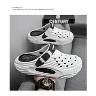 Large Size Men's Slippers Anti-Slip Odor-Resistant Operating Room Cap-Toe Clog Shoes Thick Bottom Sensation Beach Sandals 1003