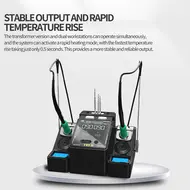 JTX TX1D Dual-Station Smart Soldering Rework Station Compatible with 210 / 245 / 115 Handles 987