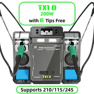 JTX TX1D Dual-Station Smart Soldering Rework Station Compatible with 210 / 245 / 115 Handles 987
