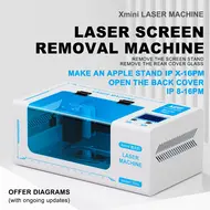MaAnt Xmini Laser Machine Removing Rear Cover & Screen Bracket for iPhone X-16PM 986