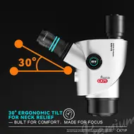RF4 CX71P 6.5X-65X Synchronous Zoom Dual-Anti Premium Trinocular Stereo Microscope Head 978