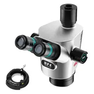 RF4 CX71P 6.5X-65X Synchronous Zoom Dual-Anti Premium Trinocular Stereo Microscope Head 978