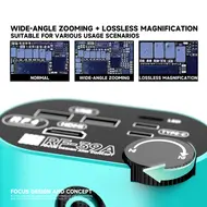 RF4 RF-39A Lossless Zoom Wide-Angle CMOS 4K Microscope Camera with Zoom Handwheel 977