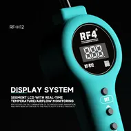 RF4 RF-H12 LCD Digital Display Integrated Hot Air Gun with Base 976