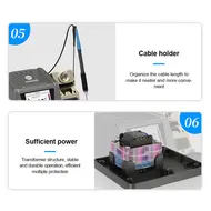 Sunshine H3 C210 Version 80W Intelligent Soldering Station Supports T245 / T210 / T115 Handles full set 985