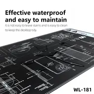 Wylie WL-181 27-inch Heat Insulating Repair Silicone Mat for Mobile Phone / Tablet 981