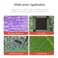 YCS-6558X 6.5X-58X 360° Rotation Trinocular Stereo Zoom Microscope with Big Base 1010