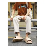 Luxury Man Sandal for Men's Shoes 2025 White Sandals Flat Sandals Mens Soft Sandles Summer Shoes Sale Slippers Slipers 1004