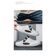 Large Size Men's Slippers Anti-Slip Odor-Resistant Operating Room Cap-Toe Clog Shoes Thick Bottom Sensation Beach Sandals 1003