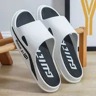 Men's Summer Thick Bottom Super Soft Slippers Indoor Home Use Bath Room Shower Outdoor Wearable Flip Flops PVC Material 1016