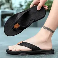 Men's Women Striped Flip-flops Summer Indoor Outdoor Lightweight Comfortable Non-slip Street Walking Beach Vacation Slides 1014