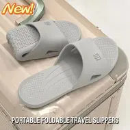 ​2025 New Foldable EVA House Slippers Portable Hotel Travel Slipper Bathroom Non-Slip Slides Home Indoor Flat Shoes for Men Womem 1018