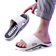 Men's Summer Thick Bottom Super Soft Slippers Indoor Home Use Bath Room Shower Outdoor Wearable Flip Flops PVC Material 1016