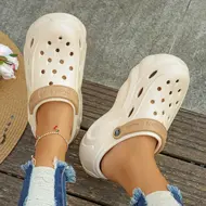 Women's Fashion Chunky Platform Sandals 2025 Summer Thick Sole eva Clogs Garden Shoes for Women Outdoor Non Slip Beach Slippers 969
