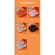 Fashion Buckle Thick Platform Slippers Women Home Soft Sole eva Cloud Slides Sandals Woman 2025 Summer Non Slip Beach Flip Flops 991