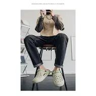 Large Size Men's Slippers Anti-Slip Odor-Resistant Operating Room Cap-Toe Clog Shoes Thick Bottom Sensation Beach Sandals 1003