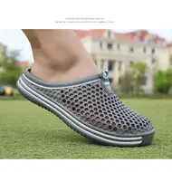 Comfortable Men Pool Sandals Summer Outdoor Beach Shoes Men Slip on Garden Clogs Casual Water Shower Slippers Unisex 988