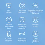 MaAnt DianBa No.1 Multi-function 8-Port PD Charger for Mobile Phone Current Data Line Detection 1127