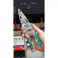 Foldalbe Wire Stripping Pliers Voltage Testing Cable Cutting Crimping Pliers Multifunctional Wire Stripper Electrician Pliers 1055