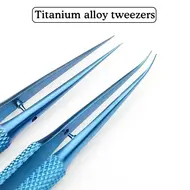 Titanium Alloy Tweezers Professional Maintenance Tool 0.15mm Microscope Tweezers For Repair Fingerprint Mobile Phone Motherboard 1028