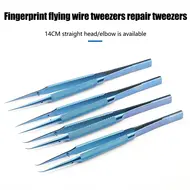 Precision Titanium Alloy Tweezers Professional Repair Fingerprint Fly Line Phone Motherboard Antimagnetic Electronics Forceps 1029