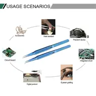 Titanium Alloy Tweezers Professional Maintenance Tool 0.15mm Microscope Tweezers For Repair Fingerprint Mobile Phone Motherboard 1028