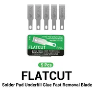 2uul DA11 Non-slip Universal Blades Handle with DA28 FlatCut Solder Pad Underfill Glue Fast Removal Blades Set 1147