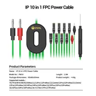 2uul PW10 IP Series 10-in-1 Power-on Test and Repair FPC Power Cable for iPhone 7G to 17Pro Max 1079