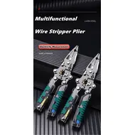 Foldalbe Wire Stripping Pliers Voltage Testing Cable Cutting Crimping Pliers Multifunctional Wire Stripper Electrician Pliers 1055