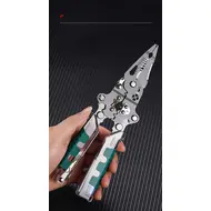 Foldalbe Wire Stripping Pliers Voltage Testing Cable Cutting Crimping Pliers Multifunctional Wire Stripper Electrician Pliers 1055