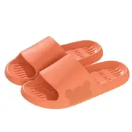 ​Soft Slippers Couples Home Outdoor Slipper Summer Women Bedroom Thick Bottom Shoes Beach Sandals Men Flip Flops Shower Shoes 1023