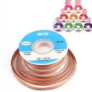 Tin suction Wire Manual Desoldering Suction 1.5m Welding Point Solder Remover Braid Tape Lead Cord Flux Tools 1044