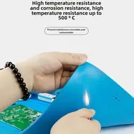 Silicone Repair Pad Thick Soldering Heat-Resistant Blue Soldering Mat Insulation No Lead Antistatic Work Pad PC Repair 1043