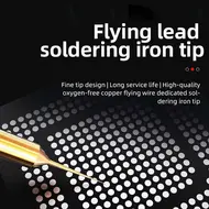 JTX S1 0.1mm Ultra-Fine Pure Copper Soldering Iron Tip Special for Screen Jumper Repair 1080