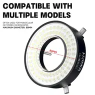 Luowei LS03 High-Brightness High-Lumen 72LED Microscope Ring Light Source 1133