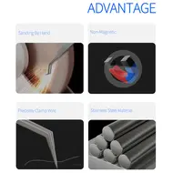 Mechanic Aax-17 Non-Magnetic Stainless Steel Precision Chip Tin Planting Tweezer 1114