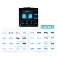 Mijing PD100 100W Smart Multi-Port Fast Charging Station Supports QC / PD Fast Charging & Wireless Charging 1095